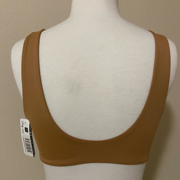 Dipping Daisy’s Small Caramel front tie bikini top. New - Picture 2 of 2